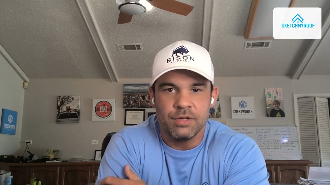 Sterling Chapman of Bison Roofing in the SketchMyRoof customer story video