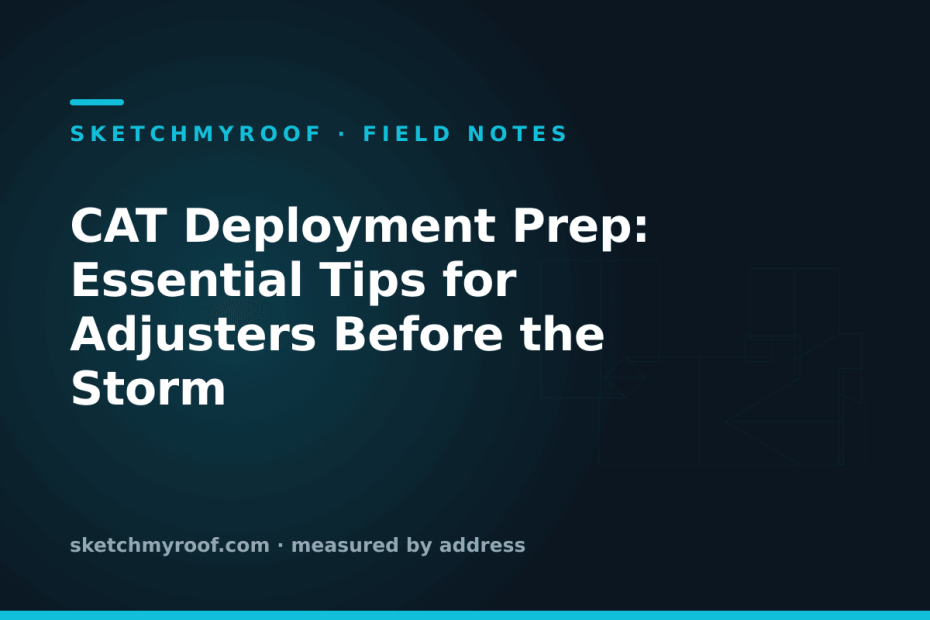 CAT Deployment Prep: Essential Tips for Adjusters Before the Storm