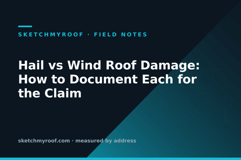 Hail vs Wind Roof Damage: How to Document Each for the Claim